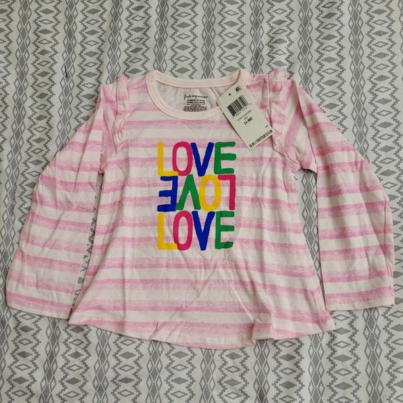 14. First Impressions "LOVE" tee.  24 mo. NWT - Picture 1 of 6